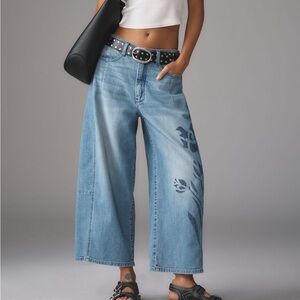 Kenna Mid-Rise Heritage Barrel Jeans - HEART edition by Pilcro. size 27